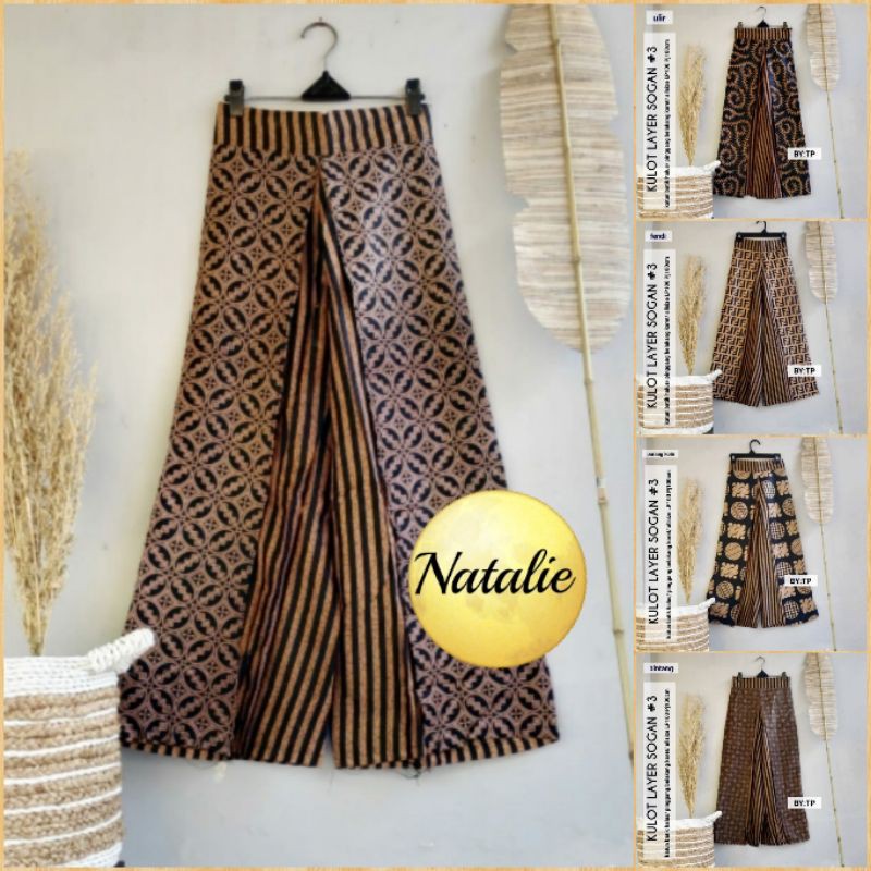 kulot batik layer sogan