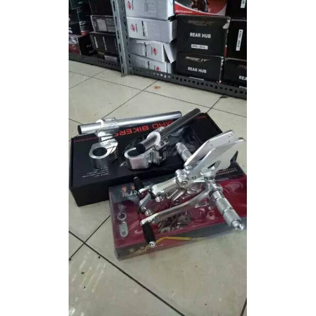 PAKETAN STANG JEPIT DAN UNDERBOND MODEL NUI BUAT NINJA R | RR VIXION CB150R CBR FU LAMA DAN BARU - -