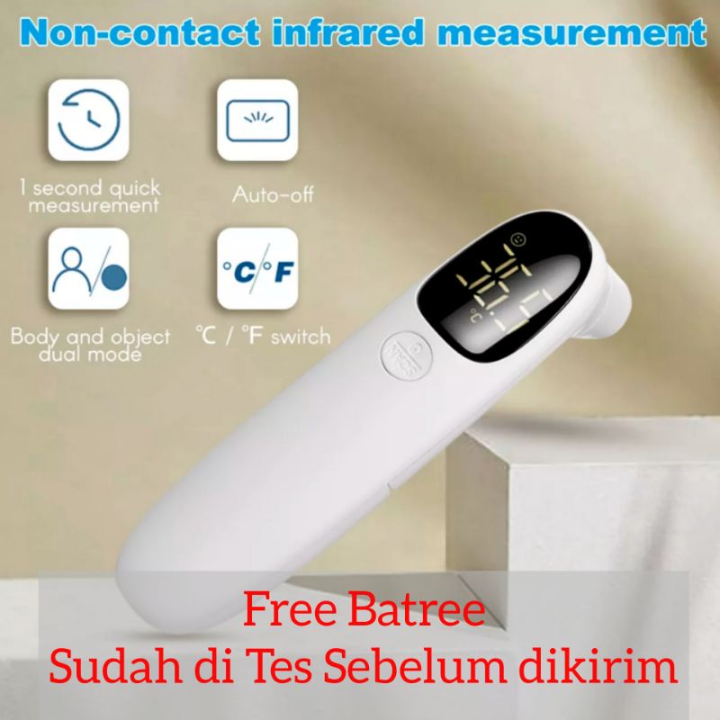 Garansi Toko Thermogun Thermometer Infrared Non Contact FREE BATREE packing buble dan dus