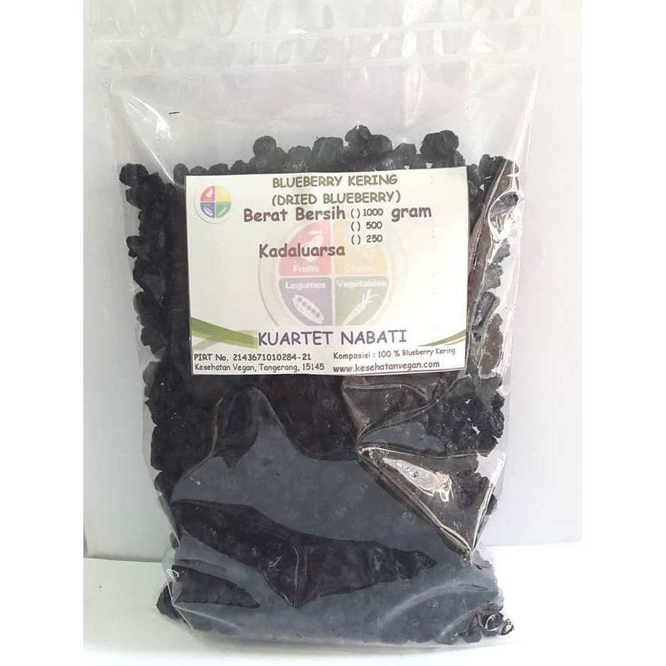 

Dried Blueberry 500 Gr