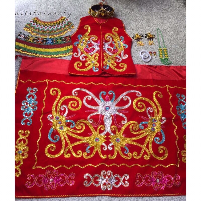 SET BAJU DAYAK WANITA DEWASA