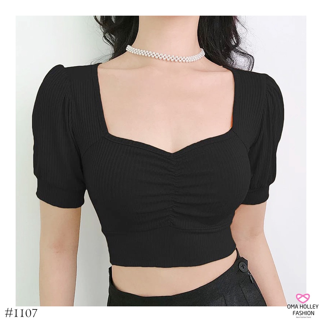 (COD) OH Fashion Blouse Sherine Ribbed Rib #1170 / #1229