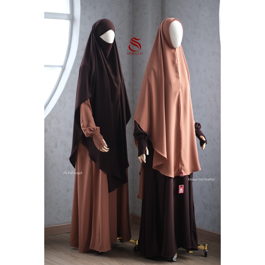 ESPECIALLY SET GAMIS KHIMAR by SIDRA klambieakhwat BISA COD | Abaya bhist manset handshock jempol kantong kanan kiri tangan balon bahan kinara jilbab french khimar niqob cadar bandana