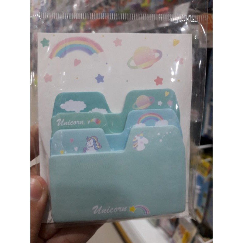 

(6 jenis) Post It Divider - Note pembatas - Hijau