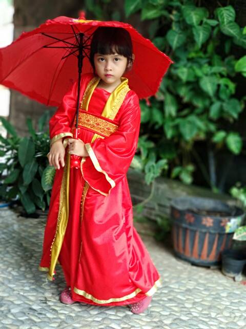 Baju Imlek anak/baju cheongsam anak/baju China