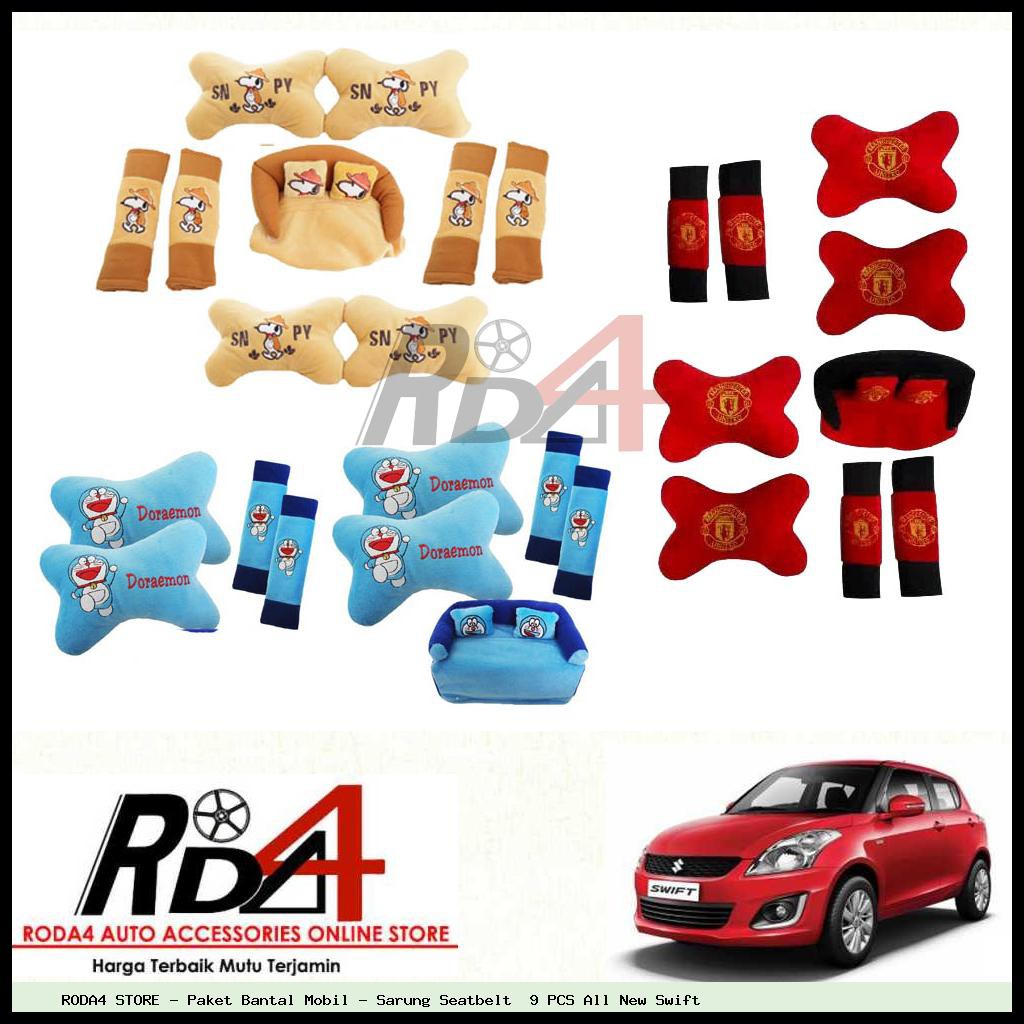 Paket Bantal Mobil Sarung Seatbelt 9 PCS All New Swift Paket Bantal Mobil Sarung Seatbelt 9 PCS All New Swift