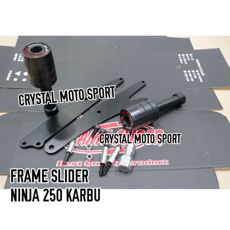 pelindung body ninja250karbu frame slider body ninja 250R model agna