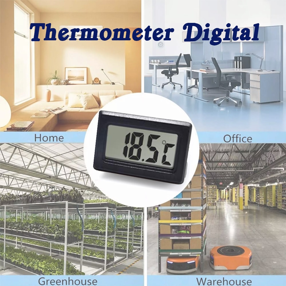 Mini Digital Thermometer Termometer Ruangan Suhu Elektronik -50 ~ + 110 C