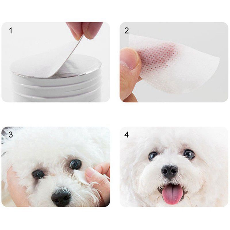 Tisu Basah Pembersih Tear Stain/ Noda Air Mata Anjing Kucing ALOE VERA