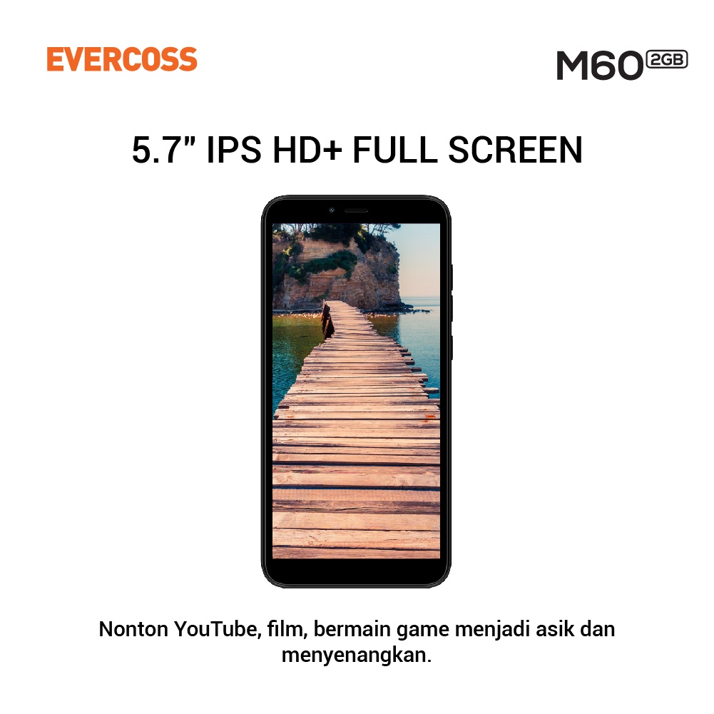 EVERCOSS M60 2GB/16GB Dual SIM 4G 5.7