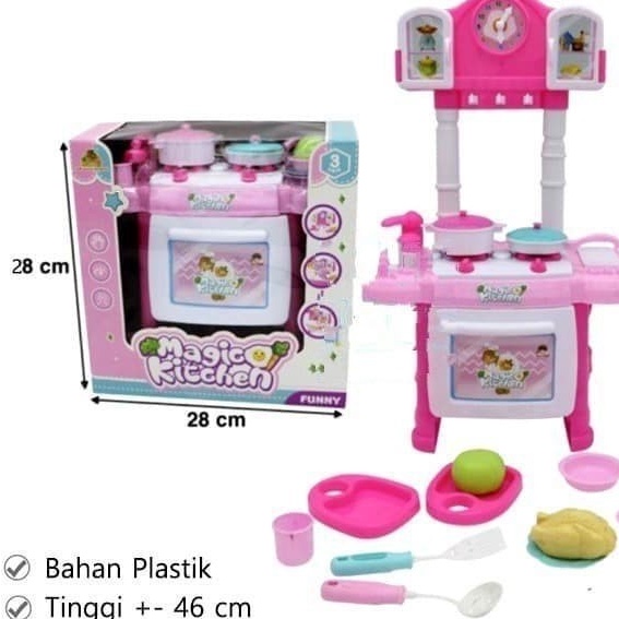 Mainan anak Masak-Masakan Kitchen Magic full set / mainan anak perempuan