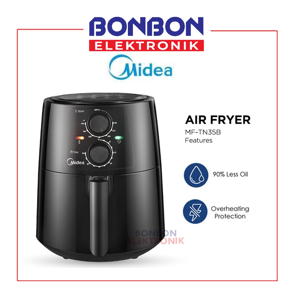 Midea Air Fryer 4.7L MF-TN35B / MF TN35B Penggoreng Elektrik