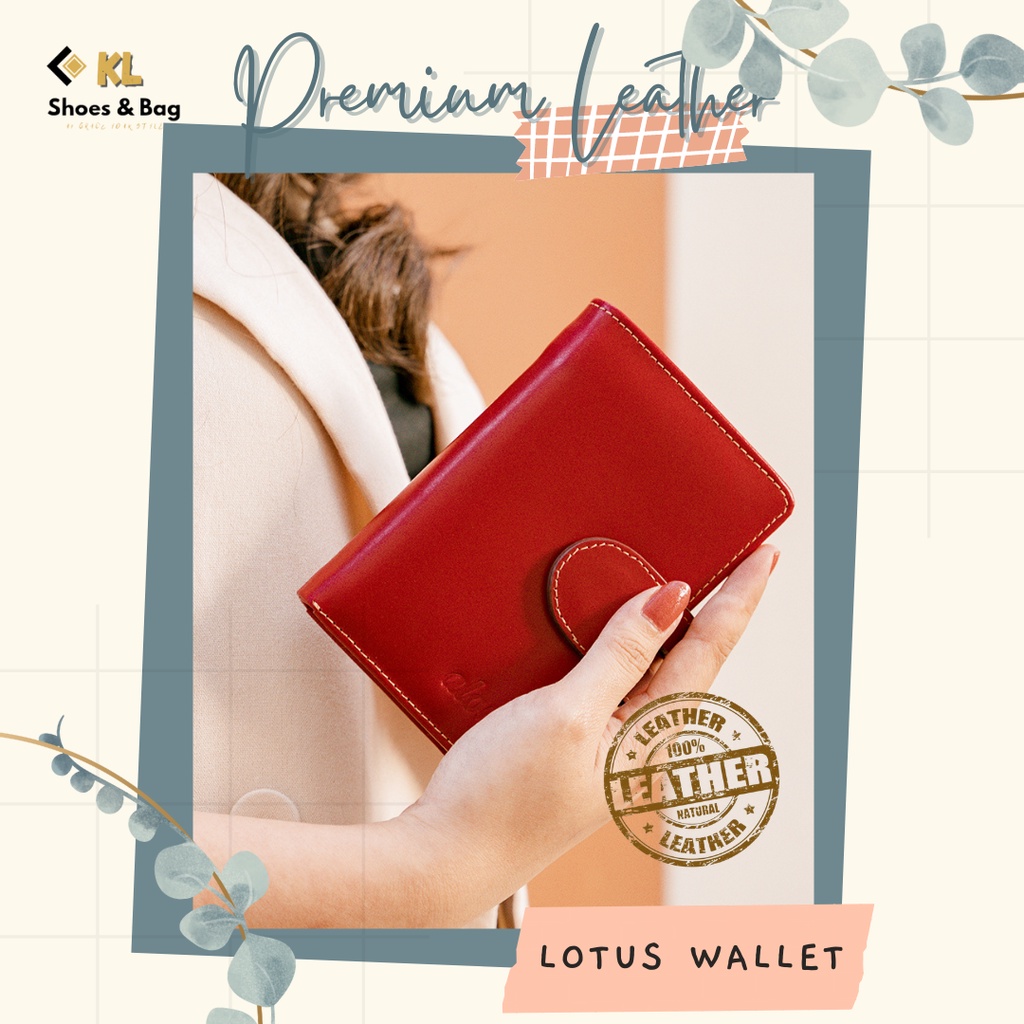 DompetLipatWanitaKulitAlonaLotusWallet