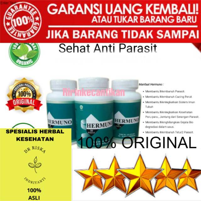 100% ASLI Hermuno Asli Original 100% Obat Anti Parasit ampuh