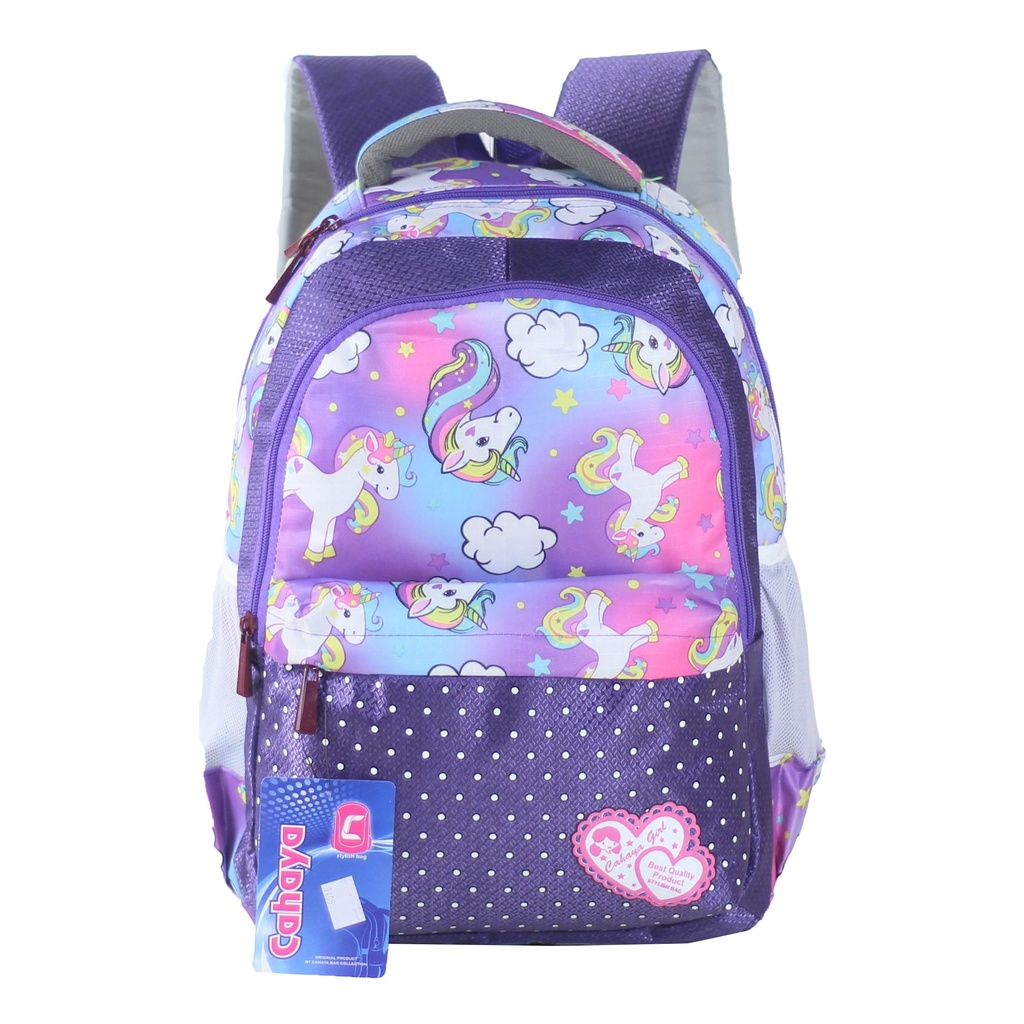 Tas Cewek Lucu Fashionable SD SMP TERMURAH Karakter Little Pony Pink Berkualitas Ransel Gendong Anak Tas Anak Perempuan Cahaya Unicorn Backpack Impor Kualitas Bagus Kuat Awet Tahan Lama Tas Ngaji Piknik Les TPA TPQ