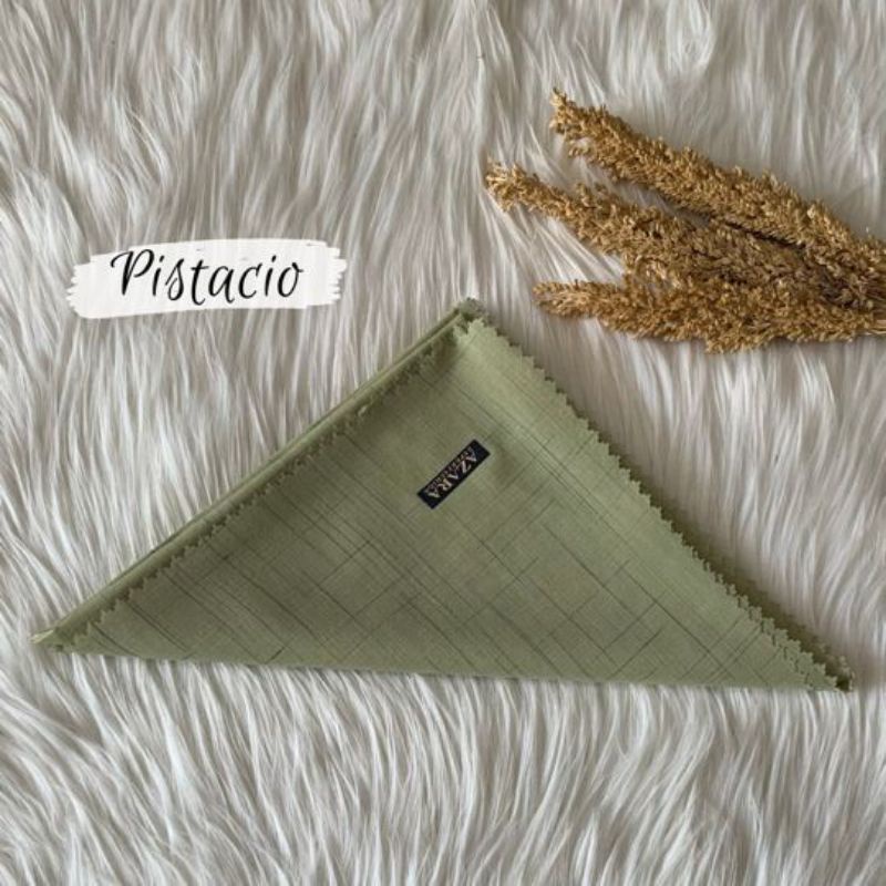 Jilbab SANDI MORSE LC azara voal waffel lasercut terbaru kerudung segiempat murah grosir terbaru-Sanmor Pistacio