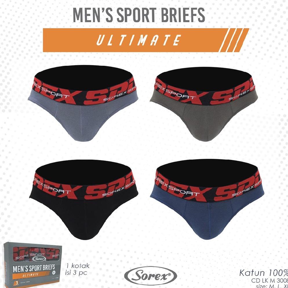 Sorex Man Cd Sport Pria Lk M 3008 Ultimate Katun Remaja Dewasa Pria Laki Cowo Sempak