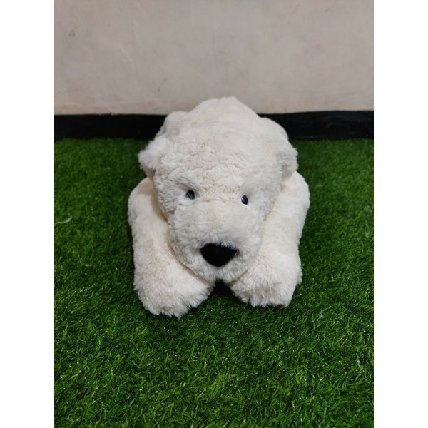 jual boneka jellycat lying perry polar bear