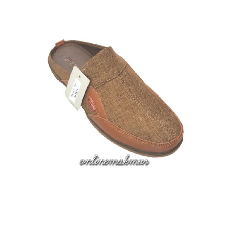 Sandal Slop Pria Sepatu Sandal Bustong Exafor GSJ 02 Tan