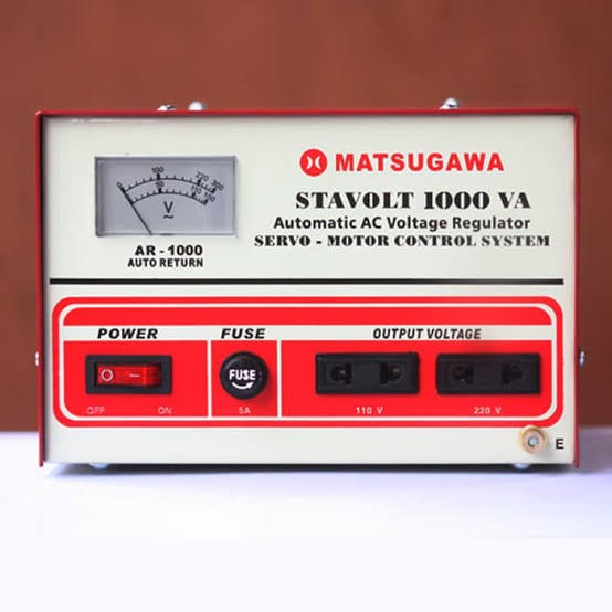 Stavolt Matsugawa 1000 VA 1000V Servo Motor 1 Phase Stabilizer