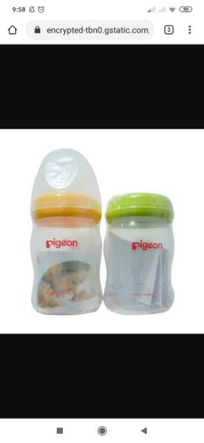 Pigeon wide neck bottle botol susu / botol asi 160ml 240ml