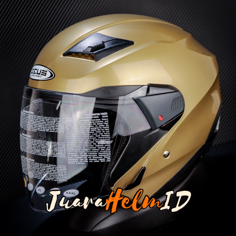 ZEUS HELM ZS611 SOLID / GOLDEN YELLOW / ZS 611 - ZS-611