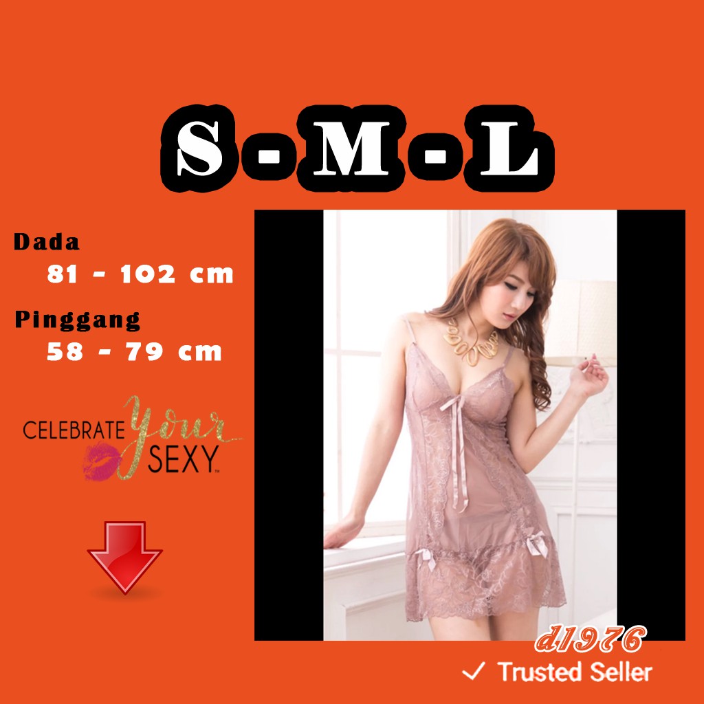 d1976 Sexy Lingerie All Size S M L Baju Tidur Wanita Model Dress Lingeri Cantik A1043