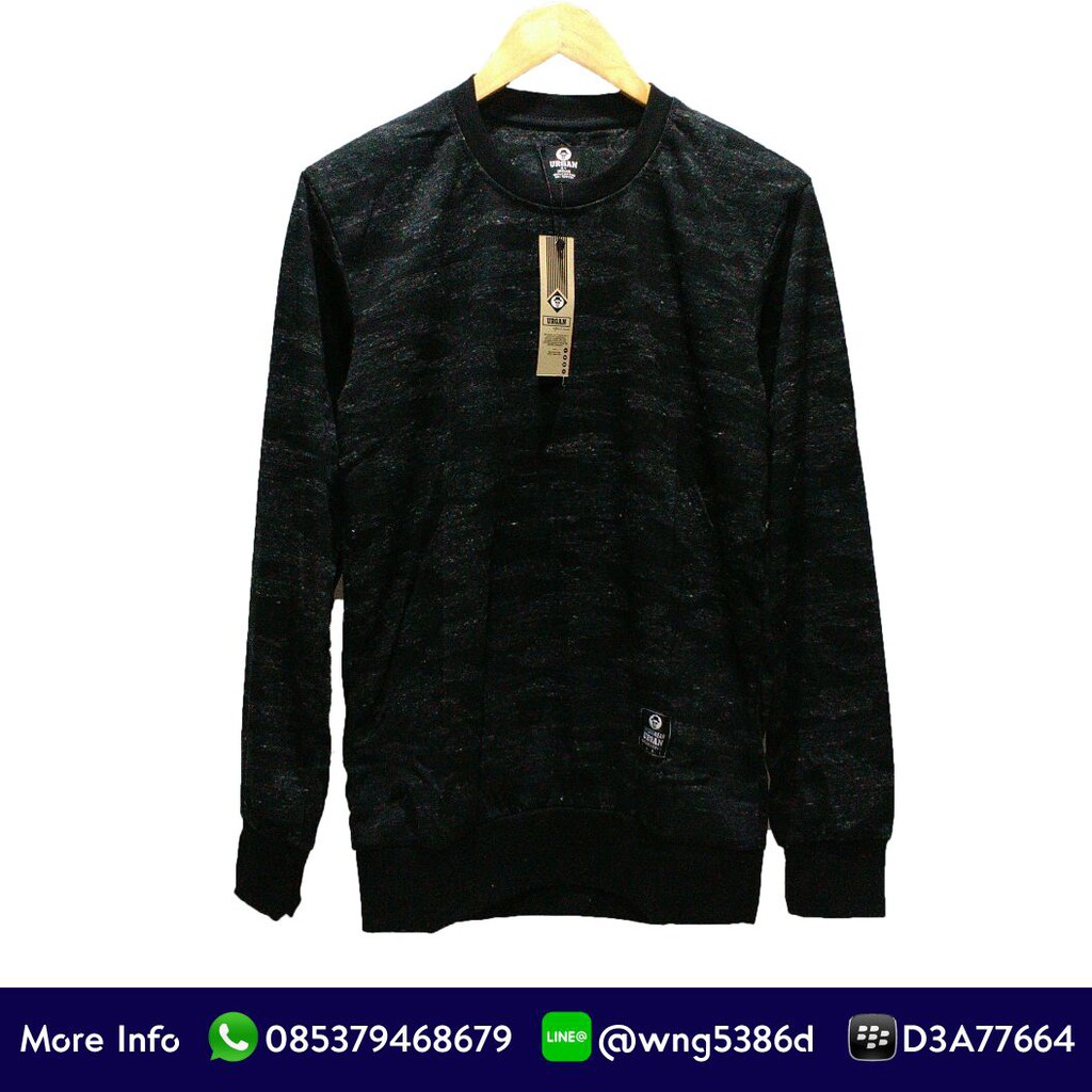 Jaket Sweater URGAN Lengan Panjang Unisex Casual Motif / Polos Open Reseller & DropShip #2