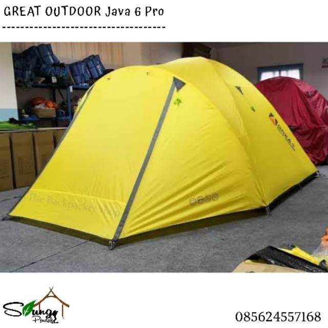 Tenda Gunung / Camping Great Outdoor Java 6 Pro Double Layer Original Terlaris
