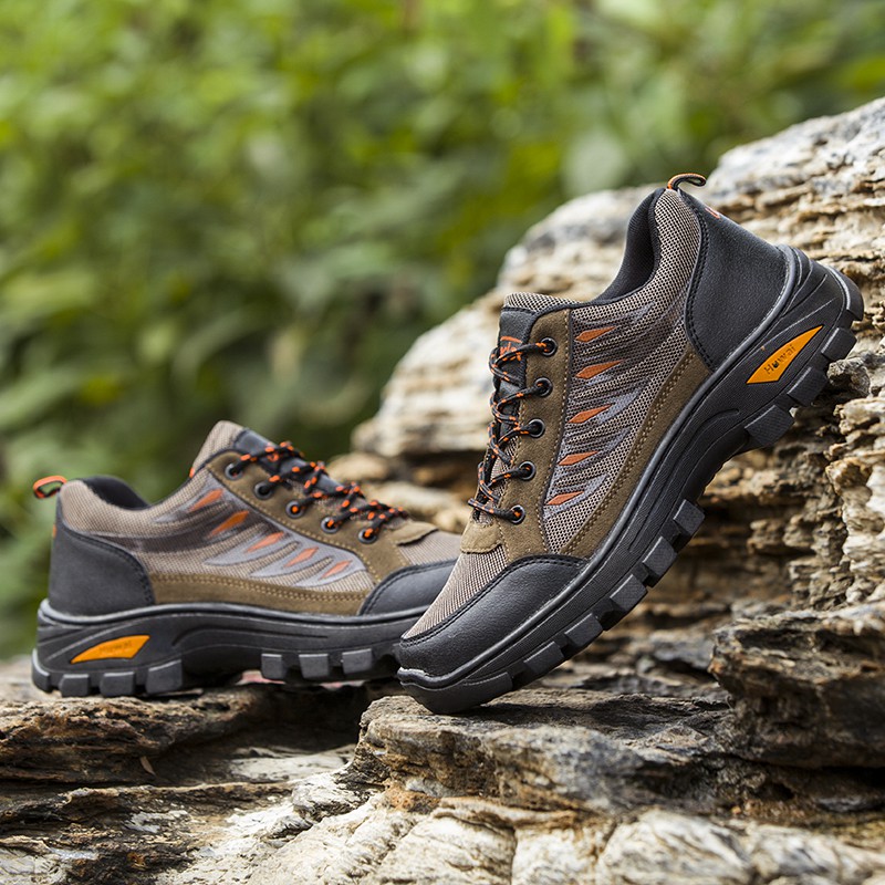 Highland Sepatu Hiking Olah Raga Pria Tahan Air Luar Ruangan Non-Slip Panjat Tebing Shoes MH201