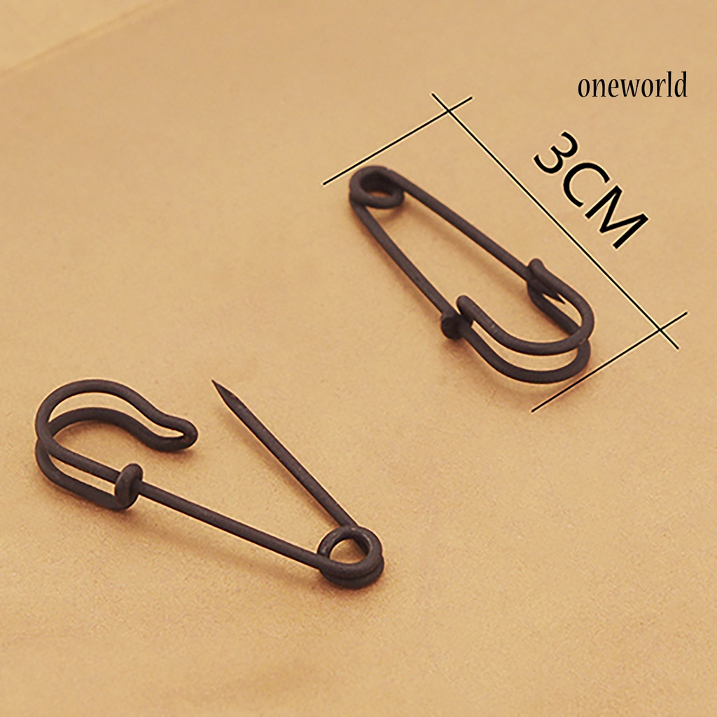 OW@ 1 Pair Women Fashion Creative Copper Clip Type Safety Pin Ear Studs Earrings Jewelry