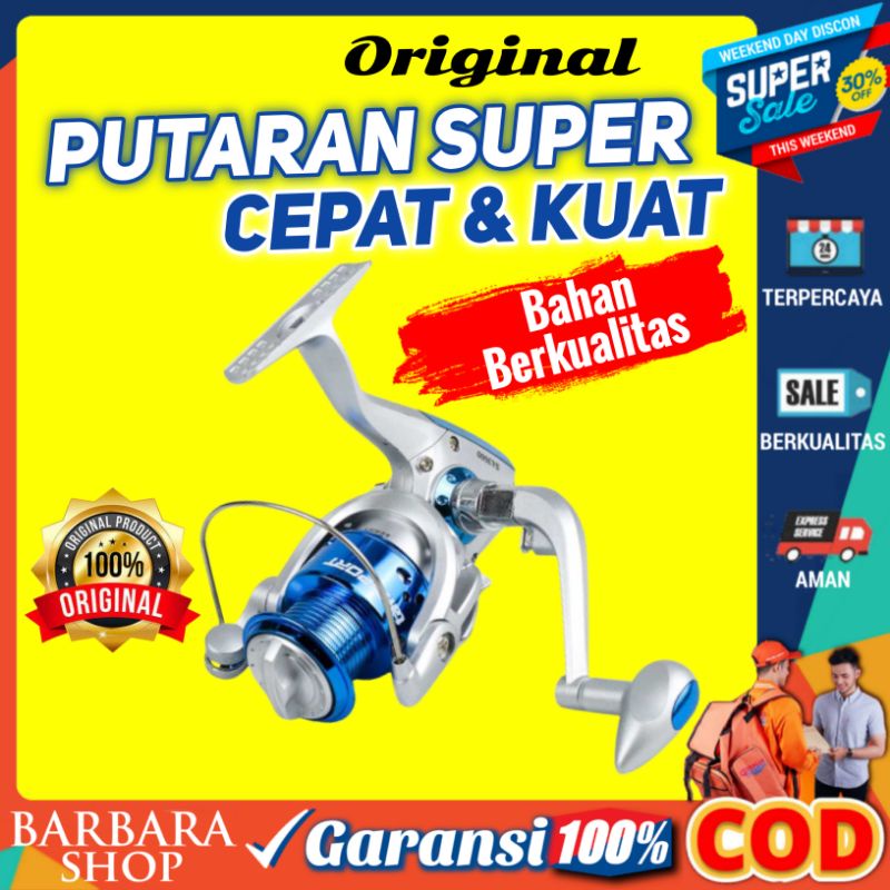 Reel Pancing Rell Rill Pancing Katrol Kerekan Kuat Murah Power Handle Gulungan Senar Pancing Penggulung Senar pancing Stainless Steel 3000 Series Spinning Fishing 5.5:1 SA3000 TaffSPORT