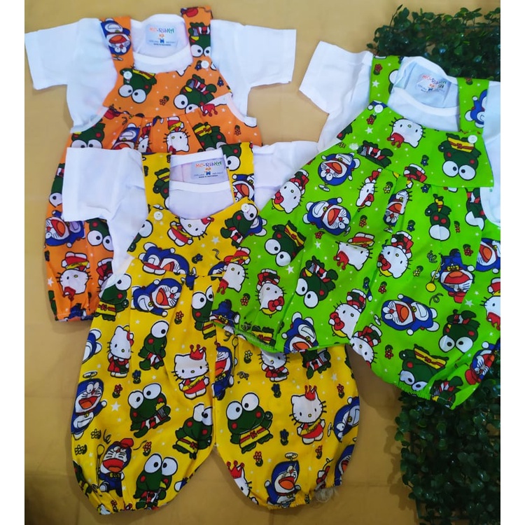 setelan kodok bayi / all size fit to 0-12 bulan / Real Picture