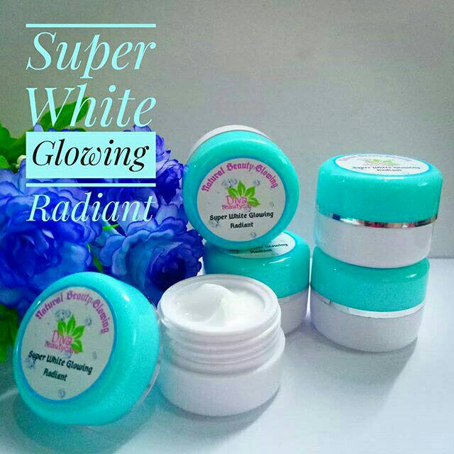 CREAM SUPER WHITE GLOWING RADIANT/PENGHILANG NODA GELAP, FLEK &amp; BEKAS LUKA DI WAJAH