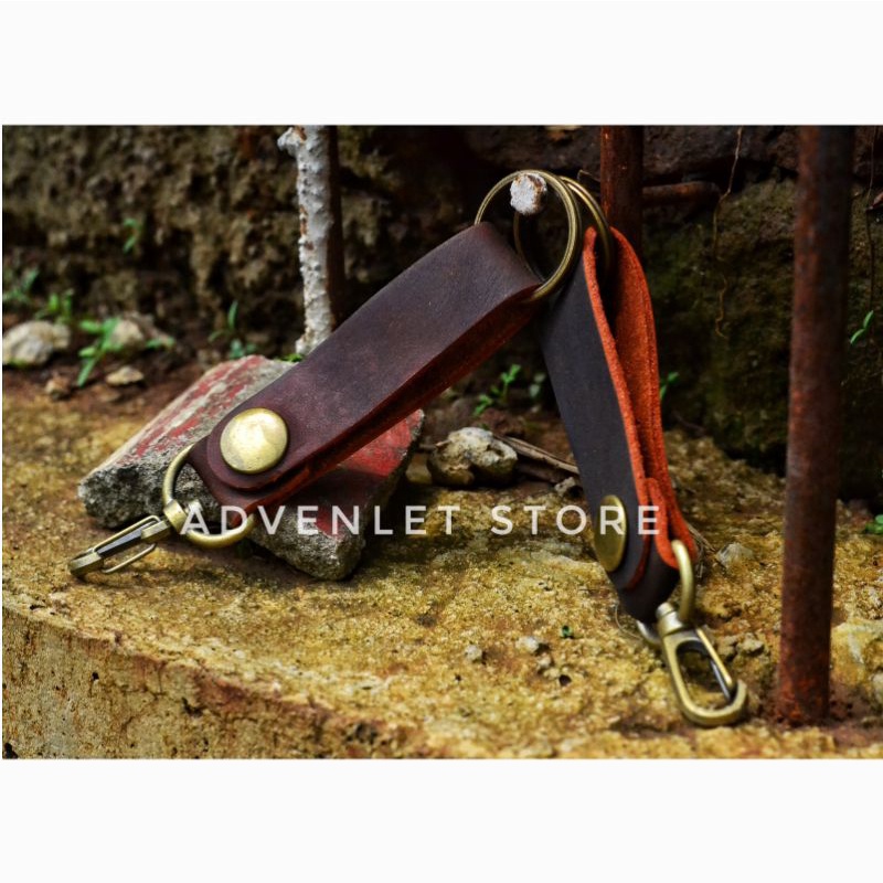 Gantungan Kunci Motor Mobil Keychain Leather Kendaraan Unik Kulit Asli Ganci Mini Crazy Horse Custom Vintage Racing Premium Murah