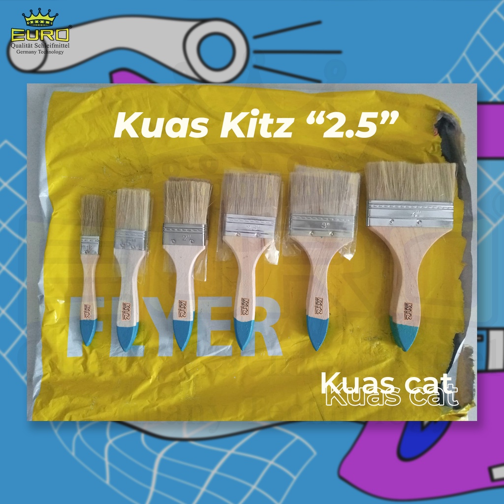 Kuas cat 2.5 inchi KITZ/kuas MURAH Berkualitas