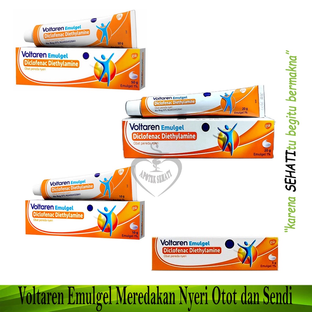 All varian VOLTAREN EMULGEL Pereda Nyeri Otot Keseleo Sendi Kaku