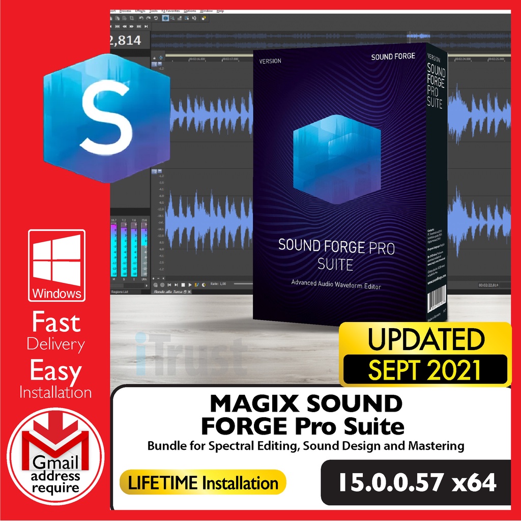 

MAGIX SOUND FORGE Ad Std 15.0.0.57 - Ad Edtng, Rcrdng, & Rstrtn [WINDOWS x64] - Dgtl Dwnld
