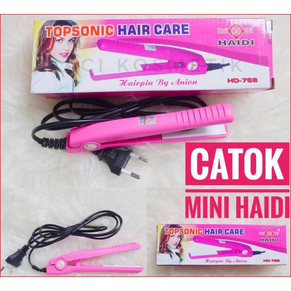 (NCS) Catokan Rambut Mini Haidi portable pelurus Pengeriting Catok rambut HAIR CARE Catokkan