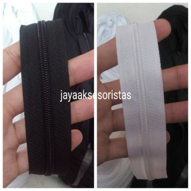 Daun/rel resleting slider tas no. 3 murah bandung
