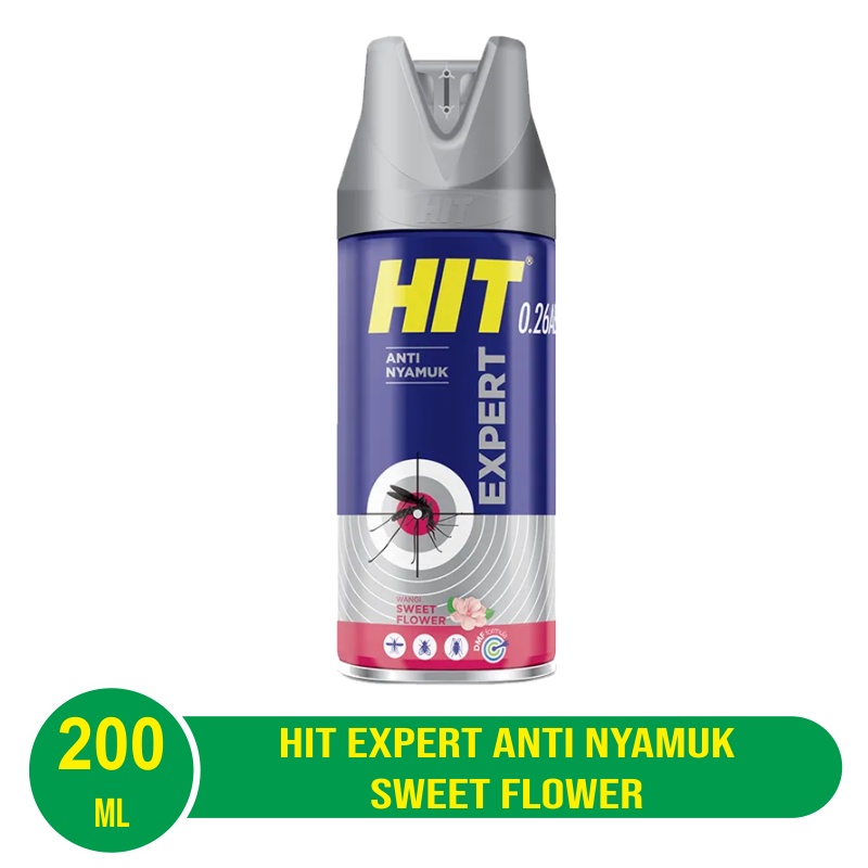 HIT Expert Aerosol Anti Nyamuk Sweet Flower 200ml / 415ml / 600ml