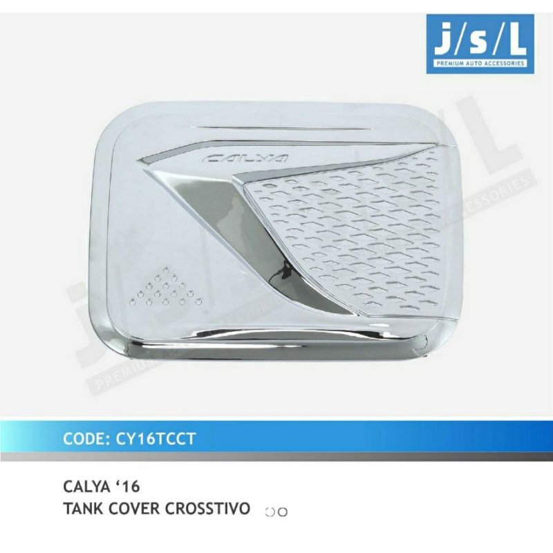 CALYA Cover Tank Tutup Tangki Bensin Crosstivo Chrome JSL