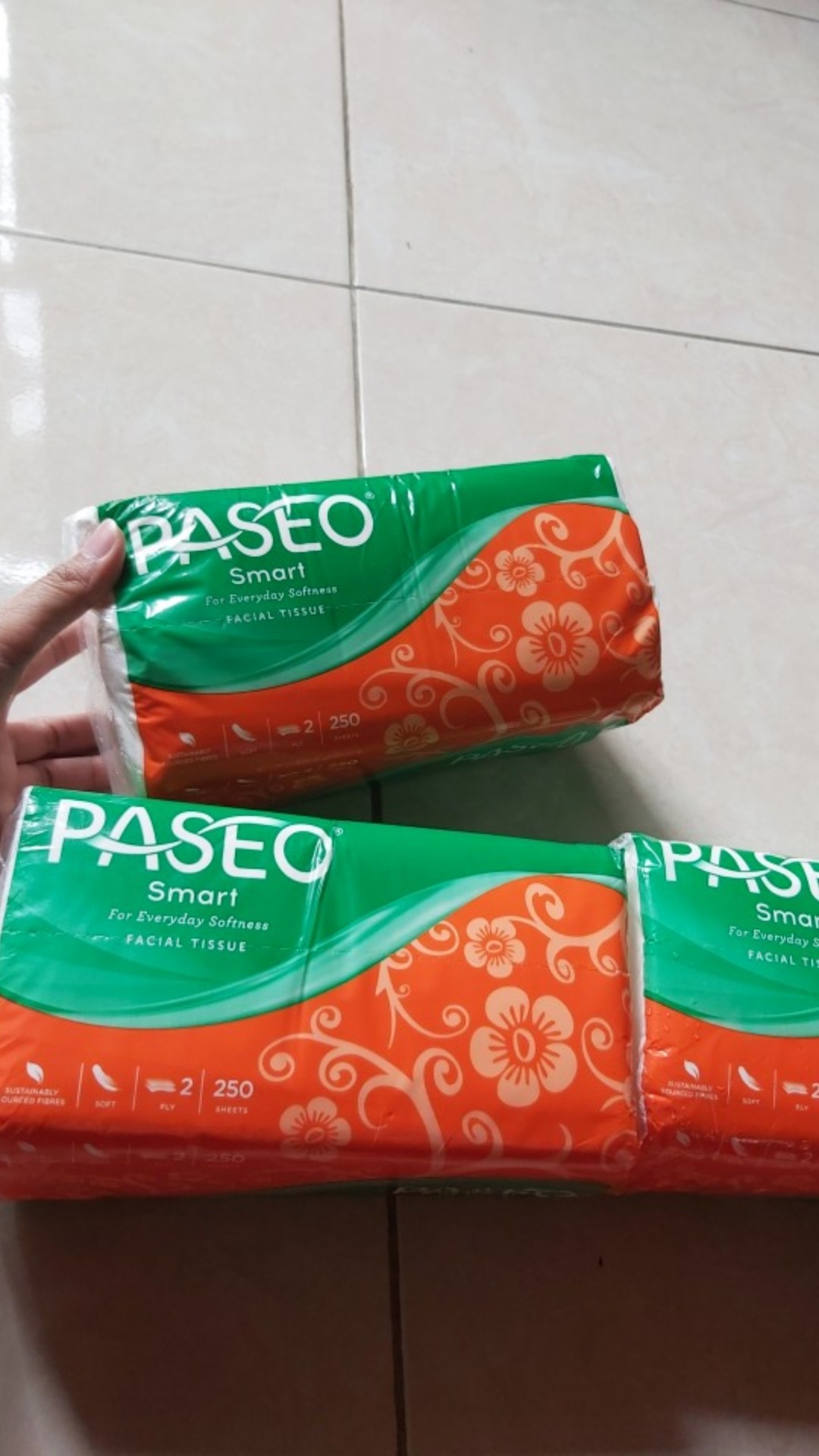 Rc Paket Isi Tiga (3pcs) Tissue Passeo Facial 250 Sheet 2ply Harga Murah
