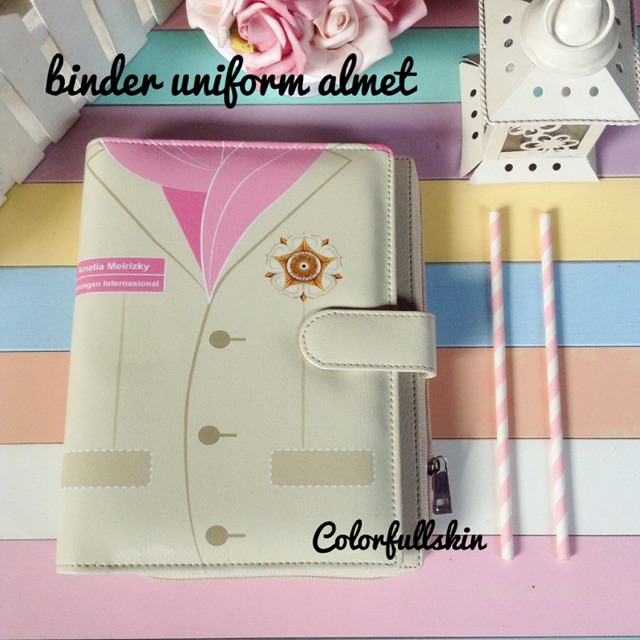 binder custom printing uniform almet / almamater