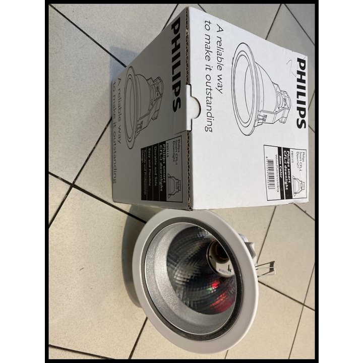 Kap Downlight Fbs111 Philips 5Inch Putih E27 Max 19Watt Bohlam Led