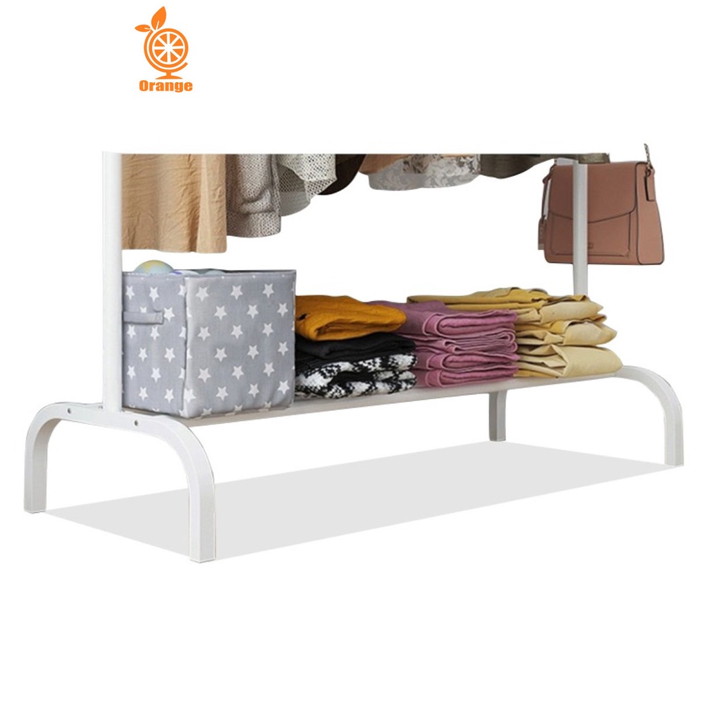 Stand Hanger Single Minimalis Desain Korea Stand Hanger Gawang Multifungsi Gantungan Baju Serbaguna WHI FURNITURE SHOP