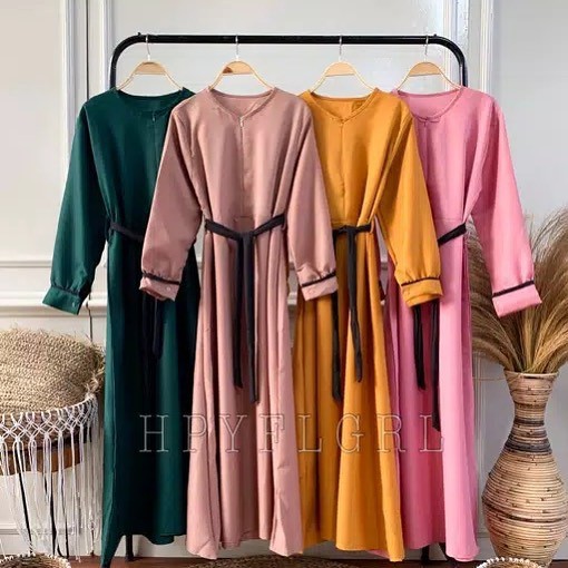 Bisa COD QIVARA DRESS – Gamis murah Baju wanita Dress terbaru Pakaian wanita muslim
