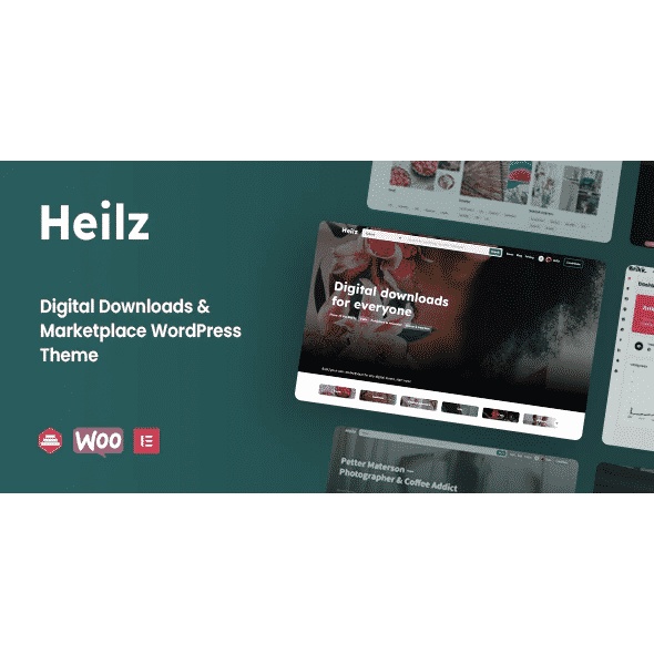 Heilz - Digital Downloads & Marketplace WordPress Theme