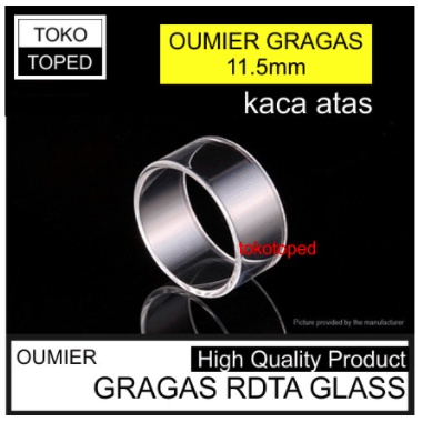 Kaca GRAGAS RDTAx 11.5mm Replacement warna glass clear