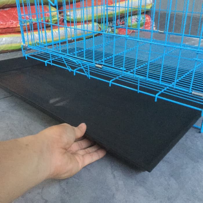 Kandang Besi Lipat Kotak Ukuran Besar Kucing Anjing Kelinci Burung